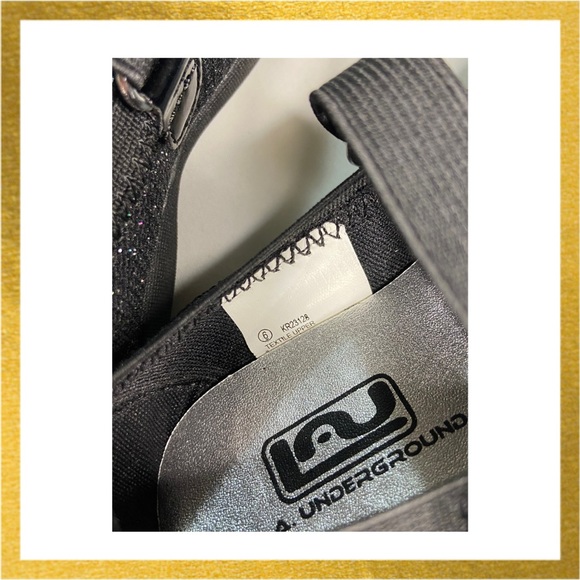 Toddler Girl Size 6 Black Glitter Mary Jane Flats - Picture 4 of 5